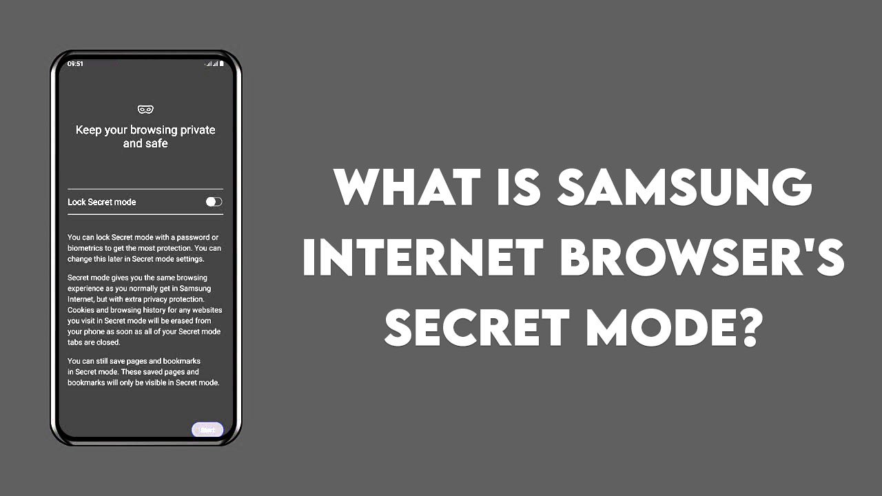 Samsung Internet Browser's Secret Mode
